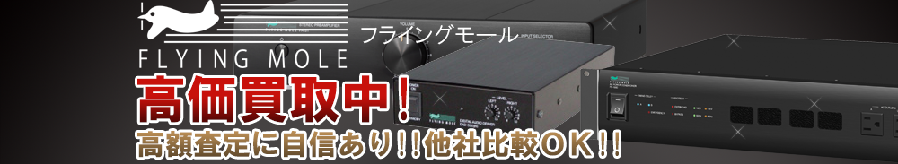 FLYING MOLE（フライングモール）の高価買取 オーディオ高額査定